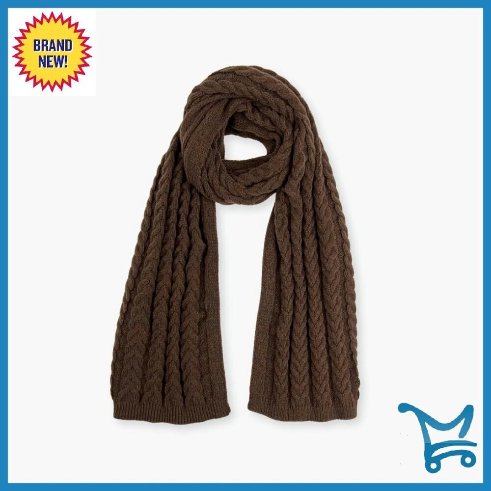 Cozy Chunky Knit Winter Scarf Large Size Unisex Soft Warm Accessory